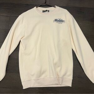 ModelCo Off-White Men's Crewneck Sweater